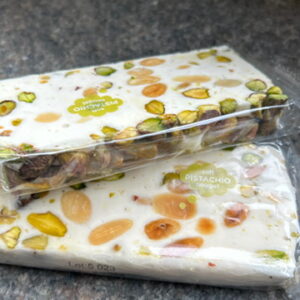Nougat bar med pistasie